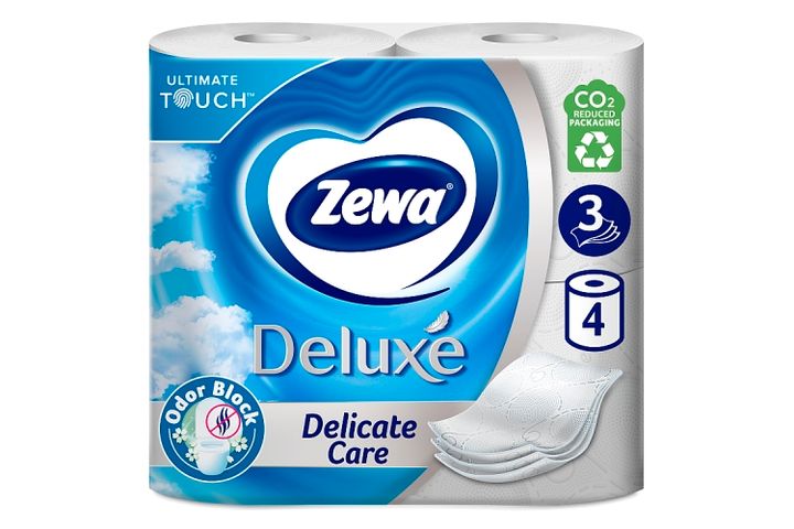 Zewa Deluxe Delicate Care 3 rétegű toalettpapír 4 tekercs