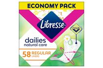 Libresse Dailies Natural Care Regular Liners with Aloe Vera and Chamomile Extract 58 pcs