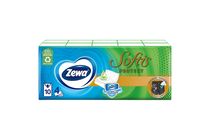 Zewa Softis Protect Scented Handkerchiefs 4 Ply 10 x 9 pcs