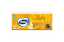 Zewa Softis Soft & Sensitive Unscented Handkerchiefs 4 Ply 10 x 9 pcs