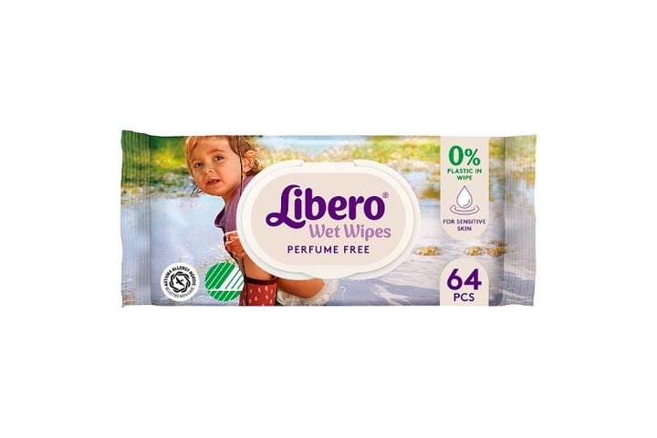 Libero Perfume-Free Wet Wipes with Relaxing Canola Oil | 64stk