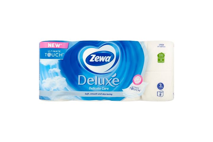 Zewa Toilet paper 3-ply Deluxé, Delicate care | 8 pcs