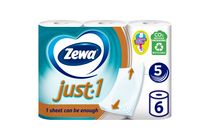 Zewa Just 1 Toilet Paper 5 Ply 6 rolls