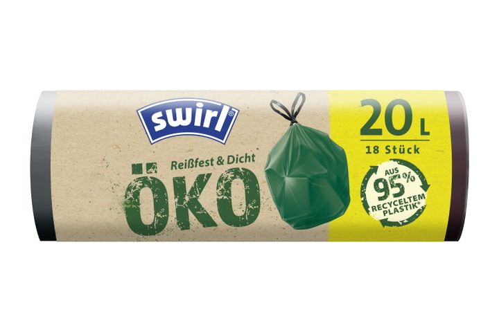 Swirl ÖKO szemeteszsák zárószalagos 20 L-es 18 db