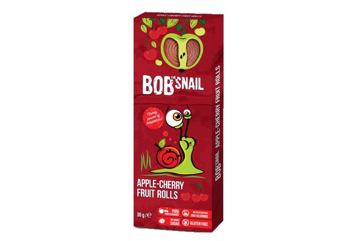 Bob-Snail Natural apple-cherry fruit rolls 30 g