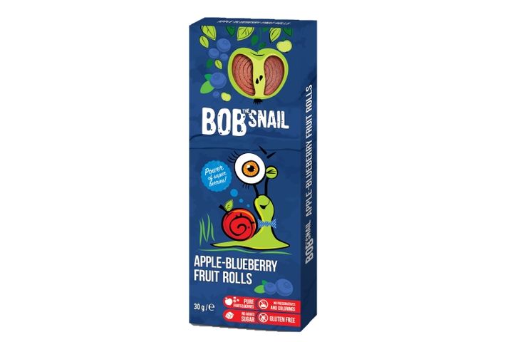 Bob-Snail Natural apple-blueberry fruit rolls 30 g