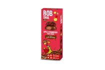 Bob-Snail Natural Apple-strawberry fruit rolls in Belgian milk chocolate  30g