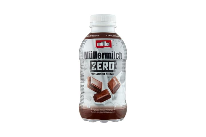 Müller Müllermilch Zero csokoládé ízű zsírszegény tejital édesítőszerekkel 387 ml