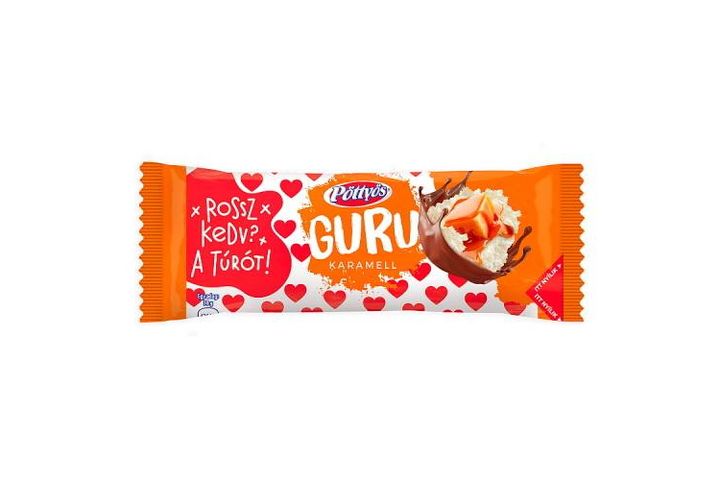 Pöttyös Guru Cottage Cheese Dessert with Caramel 38 g