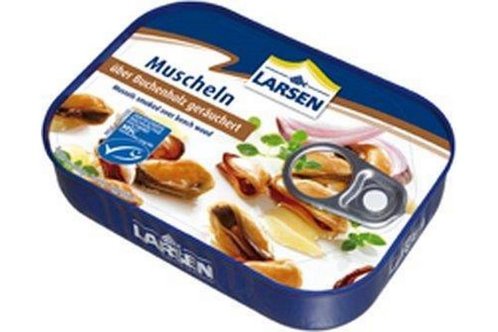 Larsen smoked mussels 110 g