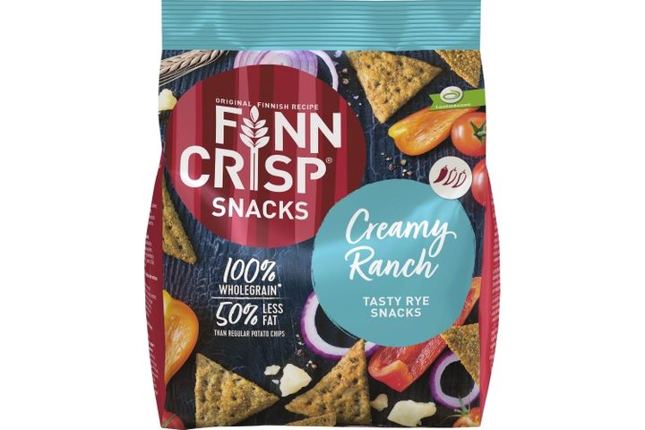 Finn Crisp Snacks rozs ropogós sajttal, hagymával, paprikával és paradicsommal ízesítve 150 g