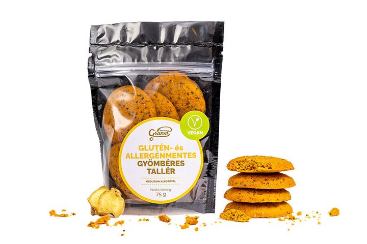 Golden Granet glutén- és allergénmentes gyömbéres tallér 75 g