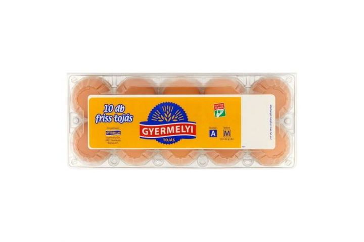 Gyermelyi Fresh Eggs in plastic box M 10 pcs