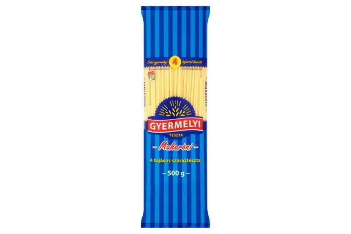 Gyermelyi Macaroni Dry Pasta with 4 Eggs 500 g