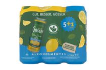 Gösser Natur Zitrone citromos alkoholmentes sörital 0,0% 6 x 500 ml