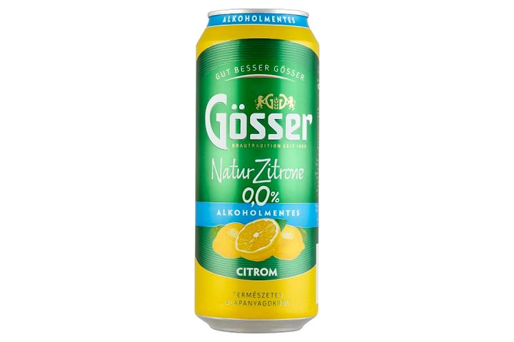 Gösser Natur Zitrone Non-Alcoholic Lemon Flavoured Beer Drink 0% 0,5 l Can