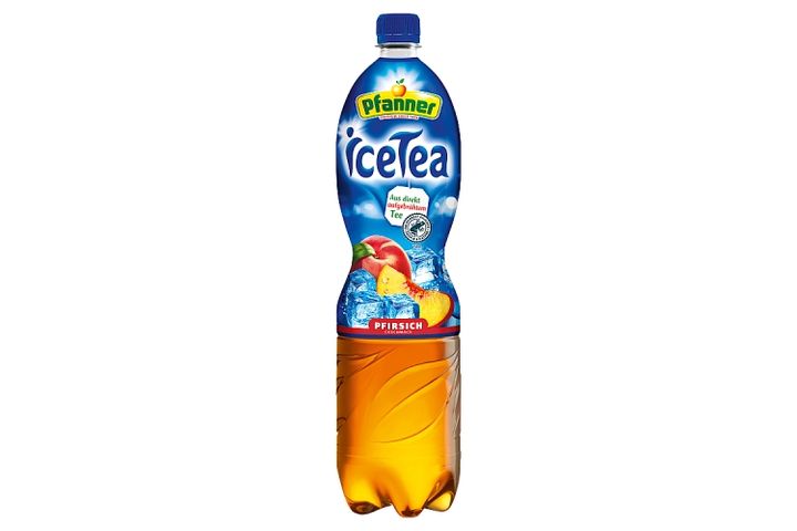 Pfanner Peach flavoured ice tea 1,5 l