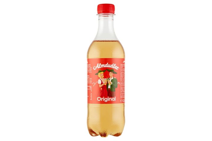 Almdudler alpesi gyógynövényekből készült szénsavas üdítőital, cukorral 0,5 l