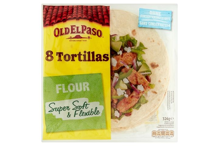 Old El Paso Flour Tortilla Wraps 8 pcs 326 g