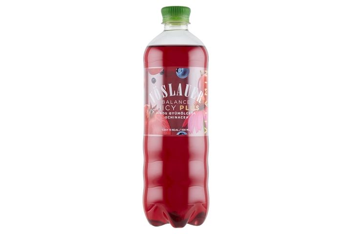 Vöslauer Balance Juicy Plus bogyós gyümölcs és echinacea ízű szénsavas üdítőital 0,75 l