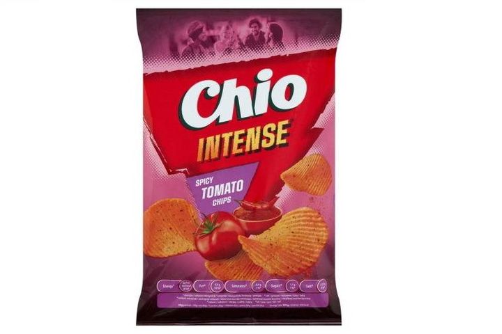 Chio Intense paradicsom, chili és bors ízű burgonyachips 55 g