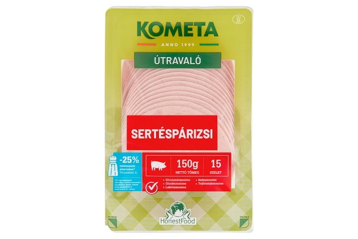 Kometa Útravaló Sliced Pork Bologna Sausage 15 pcs 150 g