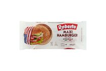 Roberto Maxi Hamburger Wholemeal Bread with Sunflower Oil and Sesame Seeds 4 pcs 300 g