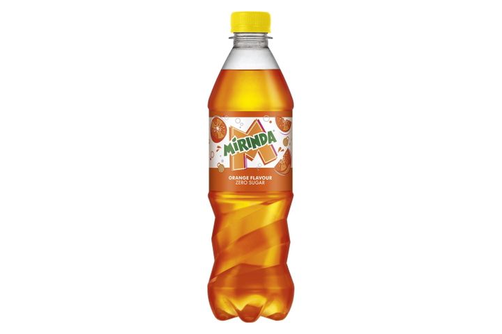 Mirinda energiamentes narancs ízű szénsavas üdítőital édesítőszerekkel 0,5 l