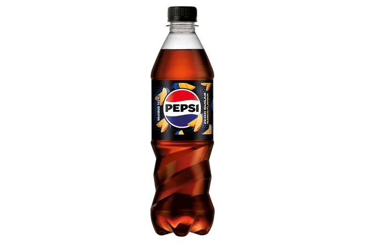 Pepsi Zero colaízű energiamentes szénsavas üdítőital édesítőszerekkel mangó ízesítéssel 500 ml