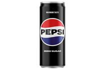 Pepsi Zero Cola Flavoured Energy-Free Carbonated Drink with Sweeteners 330 ml