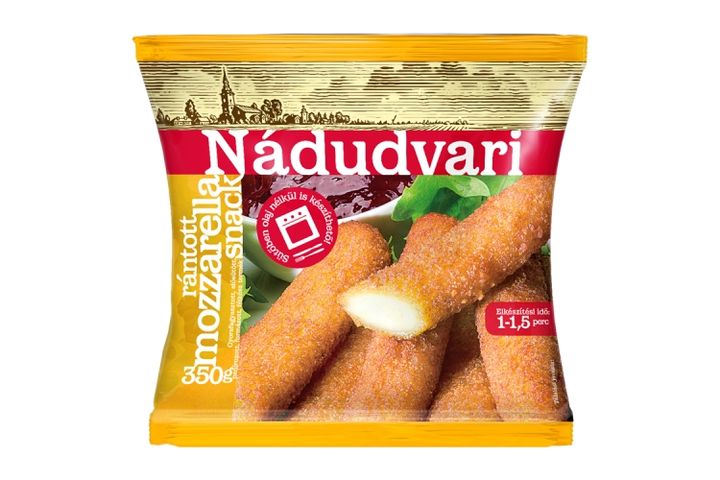 Nádudvari Quick-Frozen Fried Mozzarella Snack 350 g