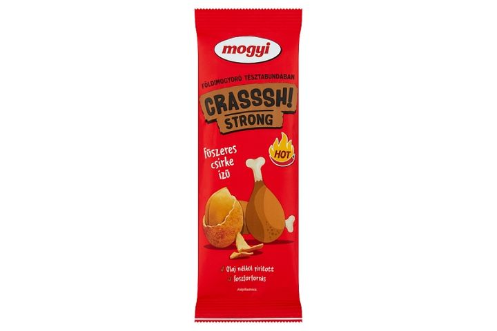 Mogyi Crasssh! Strong földimogyoró fűszeres csirke ízű tésztabundában 60 g