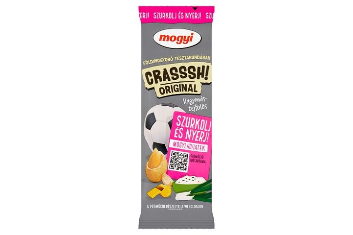 Mogyi Crasssh! Original Roasted Peanuts with Onion and Sour Cream Flavoured Crispy Coating 60 g