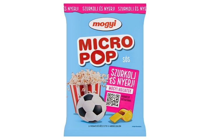 Mogyi Micro Pop sós, mikrohullámú sütőben elkészíthető pattogatni való kukorica 100 g