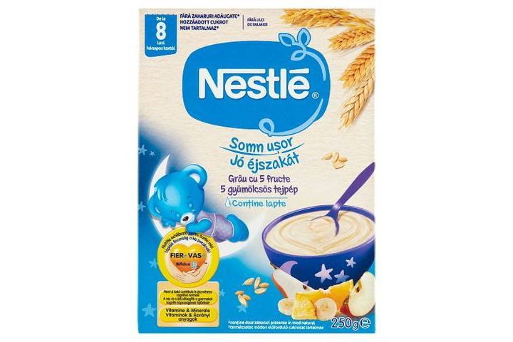 Nestlé Jó éjszakát 5 Fruit Milk Porridge 8+ Months 250 g