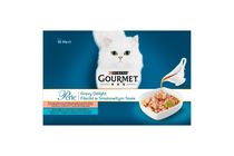 GOURMET Perle Gravy Delight Multipack with Salmon and Tuna in Flavored Sauces | 4 x 85 g