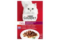 Gourmet Mon Petit Intense Wet Cat Food with Beef/Veal/Lamb 6 x 50 g (300 g)