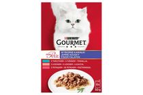 Gourmet Mon Petit Wet Cat Food with Tuna/Salmon/Trout 6 x 50 g (300 g)