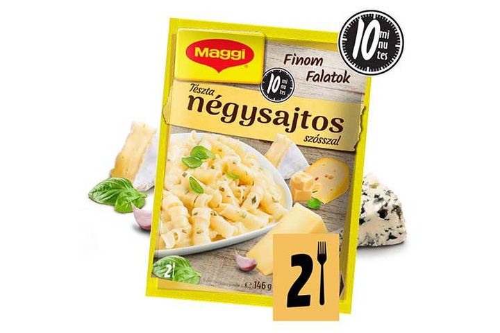 Maggi Finom Falatok Tészta négysajtos szósszal 146 g