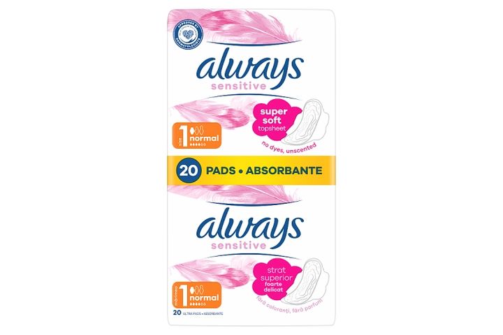 Always Platinum Normal Sanitary Towels With Wings 20 Pads