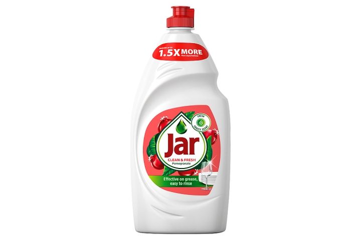 Jar Clean & Fresh Washing Up Liquid Pomegranate With Rich Formula For Sparkling Clean Dishes 900 ml