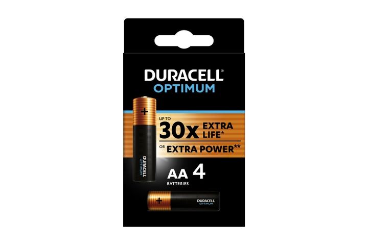 Duracell Optimum Extra Power MX 1500 AA 1,5 V Alkaline Batteries 4 pcs