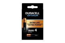 Duracell Optimum AAA MX2400 1,5 V Alkaline Batteries 4 pcs