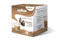 Lavazza Cappuccino teljes tejpor és őrölt pörkölt kávé kapszulákban 8 x 17 g + 8 x 8 g (200 g)