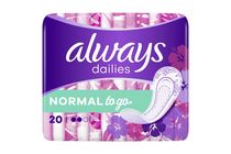 Always Dailies Normal To Go Panty Liners x20