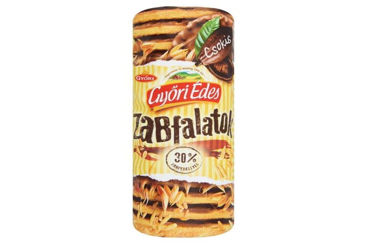 Győri Édes Zabfalatok Chocolate Oatmeal, Friable Biscuit 244 g