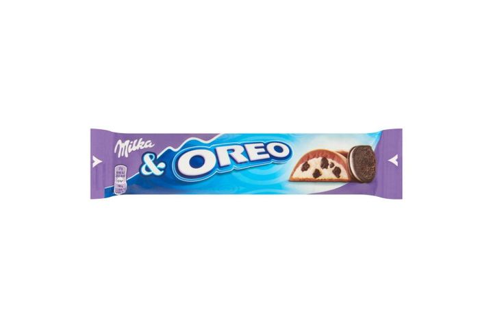 Milka & Oreo Alpine Milk Chocolate with Cocoa Biscuit Pieces and Vanilla Flavoured Milky Cream 37 g