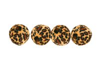 Trixie Set of balls with leopard print, plush, 4 cm, 4 pcs.