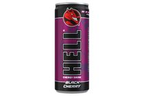 HELL Black Cherry fekete cseresznye- és tuttifruttiízű, koffeintartalmú szénsavas ital 250 ml