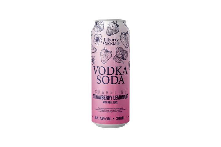 Vodka Soda Strawberry Lemonade 330 ml